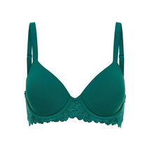 No Boundaries Women&#39;s Flex Wire T-Shirt Bra with Stretch Cup, Cabo Blue ... - $18.80