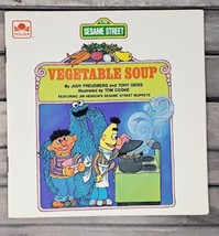 Sesame Street Vegetable Soup Golden Book VTG 1980 Bert Ernie Cookie Monster - $2.55