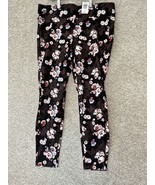 Torrid Black Skull Floral Pixie Pant Legging Slim Fix Technology Size 1R 1X - $54.32 CAD