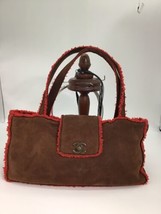 CHANELVintage Brown Shearling CC Shoulder Tote Bag handbag - $1,026.50