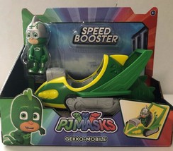 PJ Masks Speed Booster Gekko Mobile Vehicle with Figure Green Brand New - $25.73