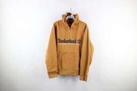 Vintage Timberland Mens Large Faded Spell Out Hoodie Sweatshirt Wheat Brown - £35.57 GBP
