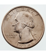 1934 25C Washington Quarts En Gem Bu État, Terrific Oeil Appeal - $82.89 CAD
