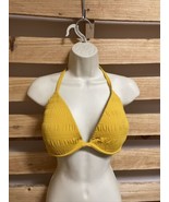 Shade Shore Mustard Yellow Bikini Halter Top Woman&#39;s Size 36D - $20.36 CAD