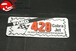 Ford 428 Cobra Jet 335 Horsepower Aftermarket Air Cleaner Valve Cover Decal - $20.72