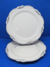 Homer Laughlin Virginia Rose Patrician F44 N8 Luncheon Plates Set Of 2 P... - £23.57 GBP