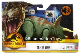 Jurassic World Park Dominion Roar Strikers Sound Triceratops Dinosaur Mint NIB - £58.76 GBP