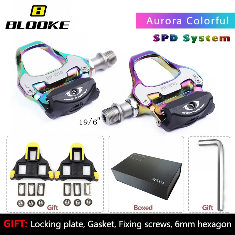 BLOOKE Road bike SPD SL Pedal Sepatu Cleat Self Loc Clip Colorful Anti-Slip   We - $46.43