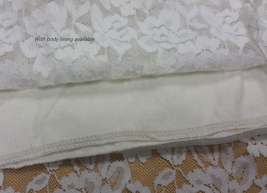 White 3-Quarters Sleeve Lace Top Plus Size Wedding Bridesmaid Lace Top image 8