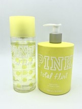 Victoria's Secret PINK Total Flirt 16.9oz Body Lotion & 8.4oz Body Mist Partial - £95.91 GBP