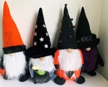 Rae Dunn Halloween Gnome Weighted Plush Set Magic Witches Brew Boo Trick... - $118.79
