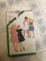 Simplicity 9935 Girl&#39;s Dress Pattern - Size 7 and 8 uncut factory folded - £12.02 GBP