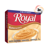 3x Packs Royal Butterscotch Instant Pudding Filling | 4 Servings Each | ... - £8.77 GBP