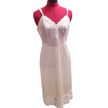 Vintage Vanity Fair sheer lace slip size 34 floral lingerie nylon tricot... - $13.00