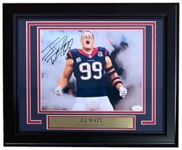 Jj Vatio Firmado Enmarcado 8x10 Houston Texans Foto JSA - £183.43 GBP