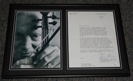 Isaac Stern Signed Framed 1974 Letter &amp; Photo Display JSA  - £197.88 GBP