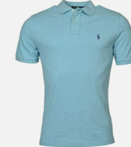 Polo Ralph Lauren Classic Fit Short Sleeve Mesh Polo Shirt, Blue Heather... - $62.00