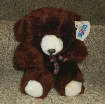 9&quot; Vintage Kids Of America Baby Brown Teddy Bear Stuffed Animal Plush Toy W/ Tag - £18.96 GBP