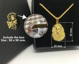 Elvis Presley Egypt Head Gold Plated Pendant Necklace 18 Inch Men Hip Hop - £17.98 GBP