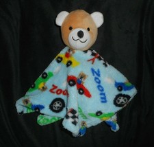 KIDGET BABY BROWN TEDDY BEAR SECURITY BLANKET ZOOM CAR LOVEY STUFFED PLU... - £29.57 GBP