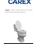 Carex Toilet Seat Elevator for Standard Sized Round Seats NEW!!! - $21.77