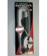 Eurocork ELECTRIC WINE BOTTLE OPENER Cordless Cork Corkscrew Remover Sil... - $9.49