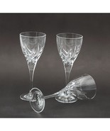 Vintage Set 3 Royal Crystal Rock Trix Clear Wine glasses 8 1/4&quot; - $30.84