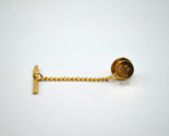 10K Gold Tie Tack Lapel Jacket Pin Fob Monogram M or W Hallmark B in Oct... - $38.69