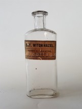 1910 Antique Harry Valentine Pharmacy Glass Bottle Baltimore Md Witch Hazel - £37.59 GBP