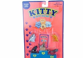 Kitty In My Pocket Hasbro miniature toys MOC 1994 cat kitties cards figu... - £37.16 GBP