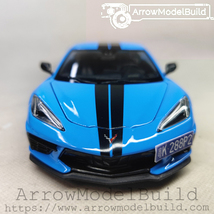 ArrowModelBuild Chevrolet Corvette &#39;20 (Sky Blue) Built &amp; Painted 1/24 M... - $119.99