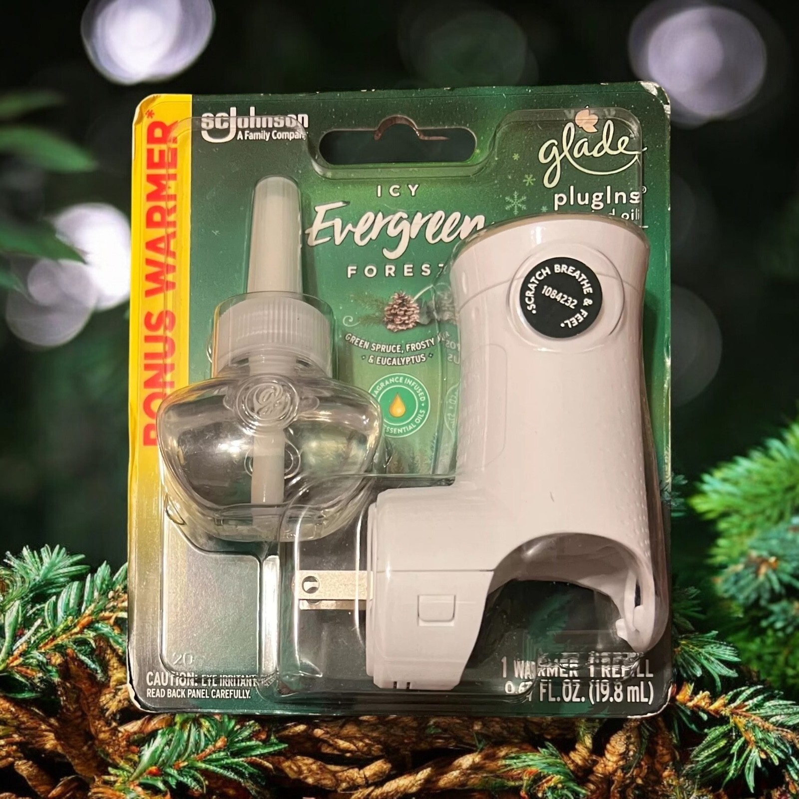 Glade Plugins Scented Oil Starter Kit - Icy Evergreen Forest 1 Refill &amp; ... - $12.99