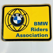 BMW Motorcycle Riders Association Vintage Yellow Sticker Decal BMWMOA 4&quot; - $12.69