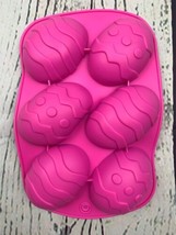 Easter Egg Shape Silicone Treat Mold 2Pcs Easter Silicone Mold for Choco... - £11.36 GBP