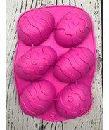 Easter Egg Shape Silicone Treat Mold 2Pcs Easter Silicone Mold for Choco... - £11.21 GBP