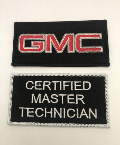 GMC CERTIFIED MASTER TECHNICIAN SEW/IRON PATCH EMBROIDERED UNIFORM  CAR ... - $12.99