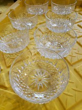 Arcoroc Glass Bowl Set (8) Clear France Star Pattern Dessert Fruit 5x2.5 - $70.07