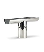Italian Minimalist Stainless Steel Console Table, Modern Entryway Wall T... - $90,020.39 MXN