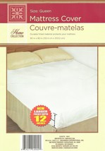 Plastic Mattress Cover QUEEN Size Fitted Protector Waterproof Protective... - $26.83