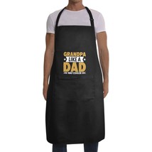 Mens Father&#39;s Day Apron - Custom BBQ Grill Kitchen Chef Apron for Men - Grandpa - £12.73 GBP