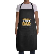 Mens Father&#39;s Day Apron - Custom BBQ Grill Kitchen Chef Apron for Men - Grandpa - £12.54 GBP