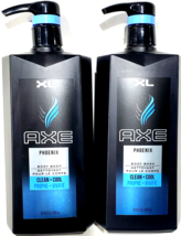 2 Axe Phoenix Body Wash Clean Cool Xl Large Family Size Maverick Spirit 28 Oz. - £27.17 GBP