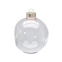Darice Glass Flat Sided Shaped Ornament, Clear Glass, 2 5/8-Inch - £23.79 GBP