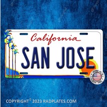 San Jose California city Vanity Aluminum License Plate Tag NEW - £15.53 GBP