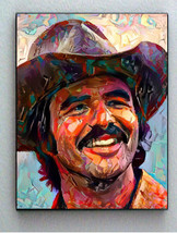 Framed Abstract Burt Reynolds Cowboy Hat Art Print Limited Edition w/signed COA - £15.03 GBP