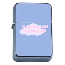 Daydream Princess Flip Top Dual Torch Em1 Smoking Cigarette Silver Refillable Du - £7.17 GBP