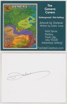 Darlene SIGNED AD&amp;D TSR D&amp;D RPG Fantasy Art Post Card ~ The Geneva Cavern - $19.79