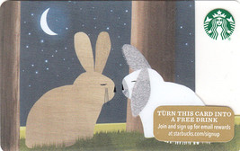 Starbucks 2015 Rabbit Romance Collectible Gift Card New No Value - $2.99