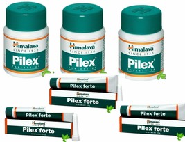 Himalaya 3 Pc Pilex Forte Ointment (30g)  +3 Pc Himalaya Pilex 60 Tabs F... - £23.42 GBP