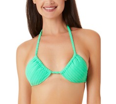 MSRP $20 California Waves Juniors Ribbed Terry Triangle Bikini Top Green Size XL - $12.11